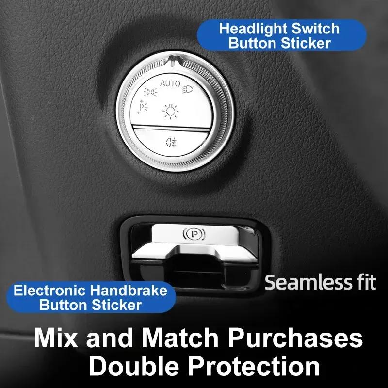 Engine Start Stop Headlight Switch Button Trim Cover for Mercedes Benz C Class W206 C200 C220 C260 C300  Car Accessories