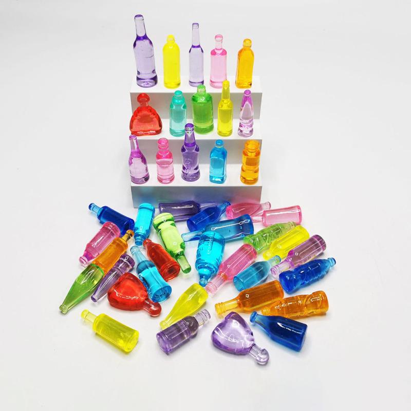 50pcs Simulation Beer Can Miniature Mini Fake Beer Bottles Photo Props For Fairy Garden Pub Bar