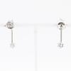 swing Piercing 2P Pt900Platinum/diamond 4.1g Women Used