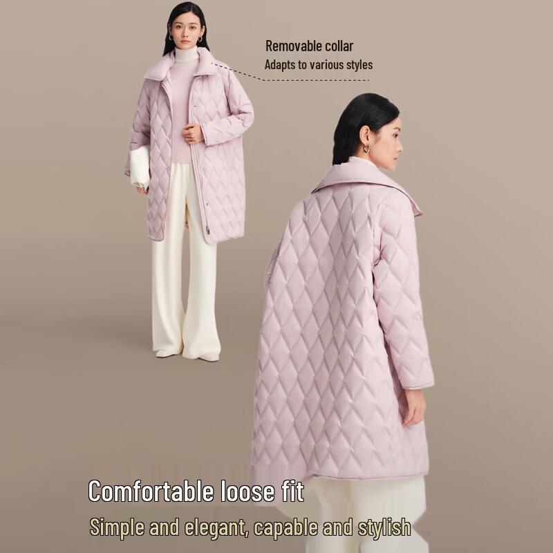 Bosideng B250134162 Mid-Length Detachable Collar Goose Down Jacket