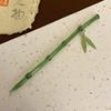 Green Chopstick Hairpin Bamboo Leaf Barrette New Hair Stick  for Women
