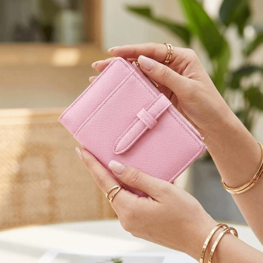 2 Folds Women's Wallet Multi-Cards Slot Small Card Bag Gift Mini Coin Pocket  Student