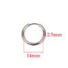 10 Stück 316L Edelstahl Creolen Ohrringe Damen Herren Punk Hiphop Kreisförmige Ohrstecker Ring Schmuck Goldfarbe Zubehör Großhandel