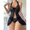 New mesh suspender skirt sexy underwear women
