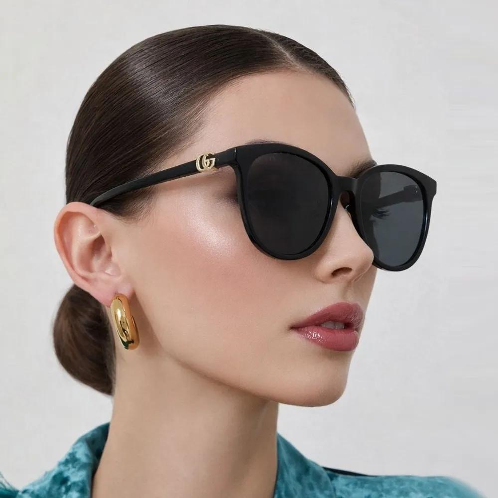 

Gucci Sunglasses GG1180SK 002 Black Horn-rimmed Double G