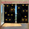 2D FLAT PRINTING 2pcs Curtains (Without Rod) Halloween Black Cats Gathering Modern Fashionable Curtainments During the Ramadan