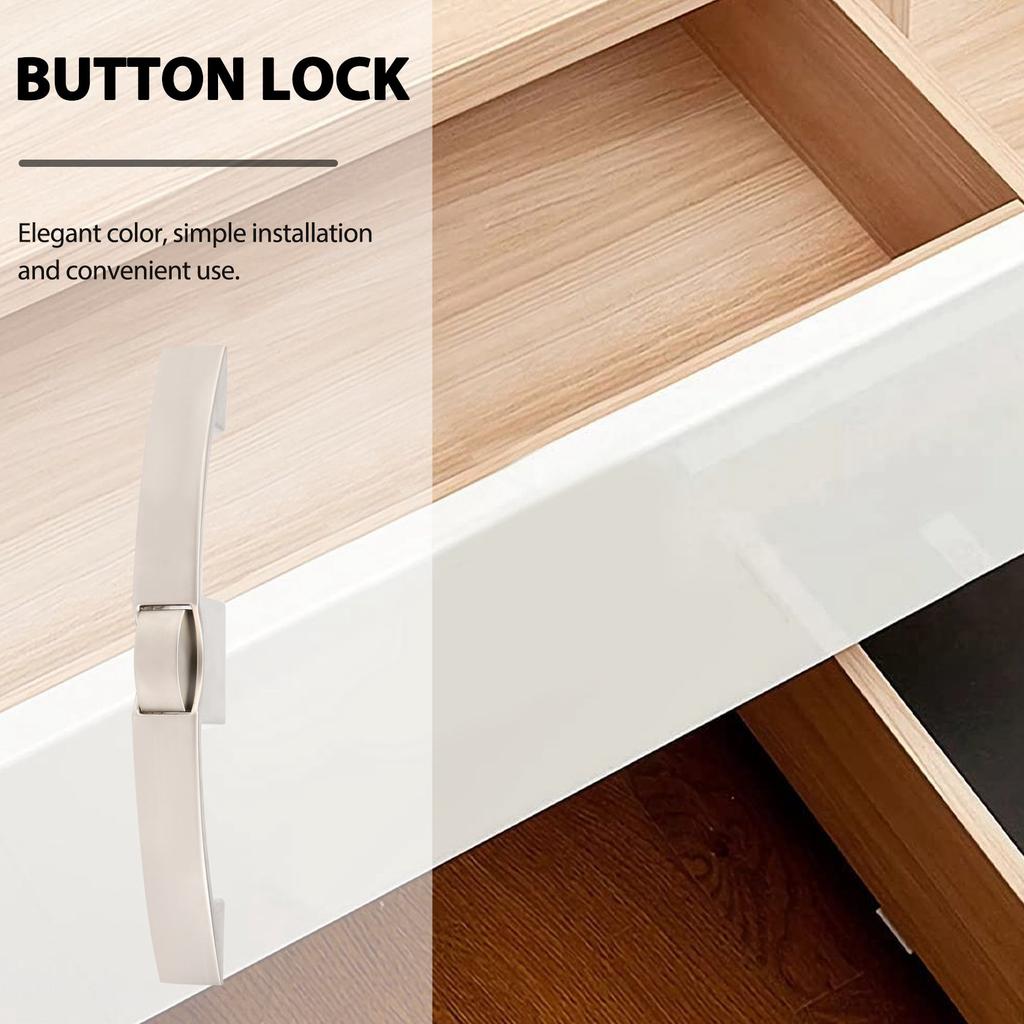 A55F-Camper Car Push Lock RV Caravan Boat Cabinet Locks Handle Home Drawer Latch Button Locks Furniture Door Lock