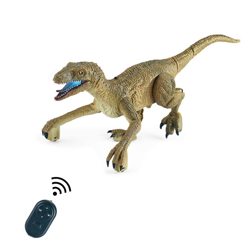 Remote Control Dinosaur Toys with LED Light and Movable Joint Battery Powered Birthday Xmas Gift for Kids Boys Girls