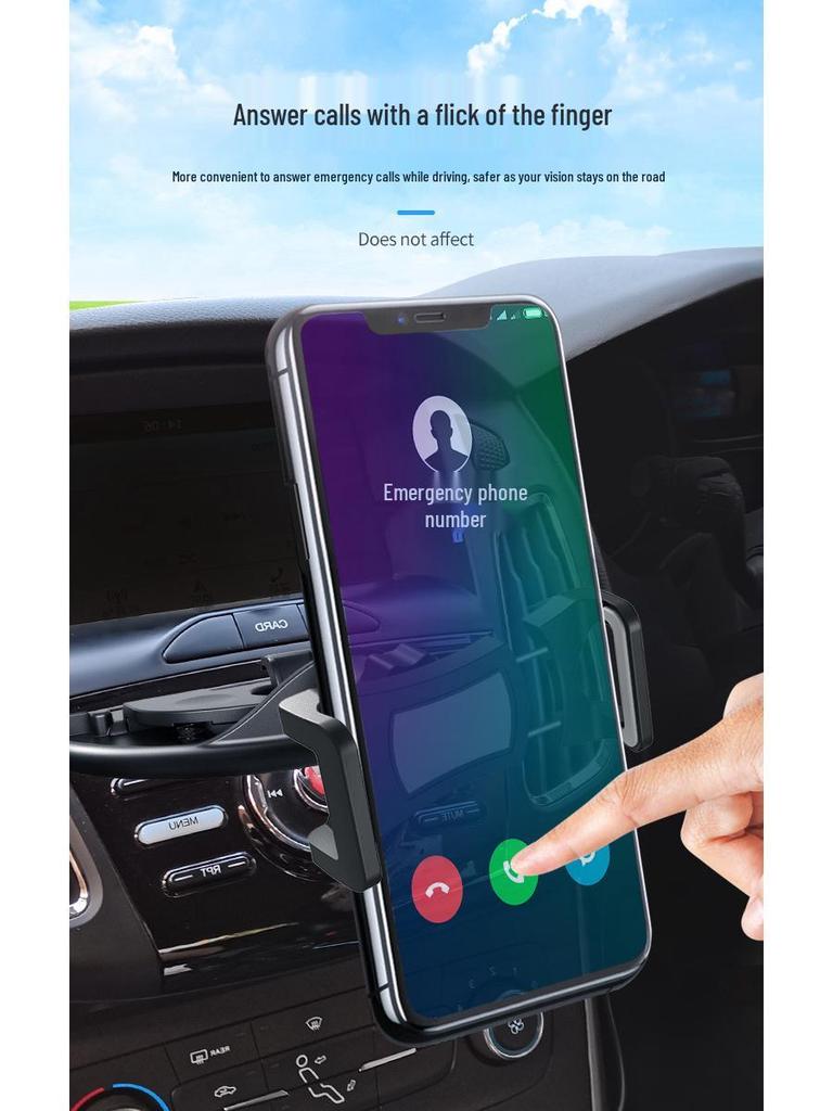 360° Multi-functional In-Car Phone Holder for CD Slot