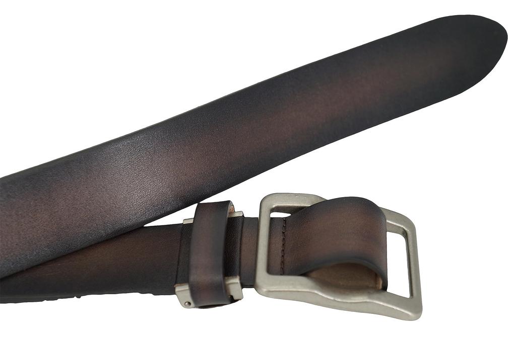 Dark Brown Tochigi Leather Belt for Men and Women. Genuine Leather, Made In Japan. Features: Thick, Wide, Casual, Business, Large Sizes Available.
