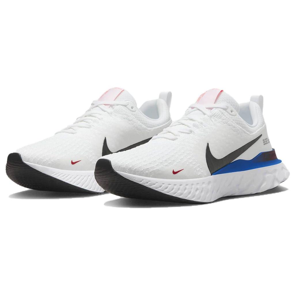 Nike React Infinity Run Flyknit 3 White Photo Blue Red Men Sneakers University-Red Black FJ3994-100