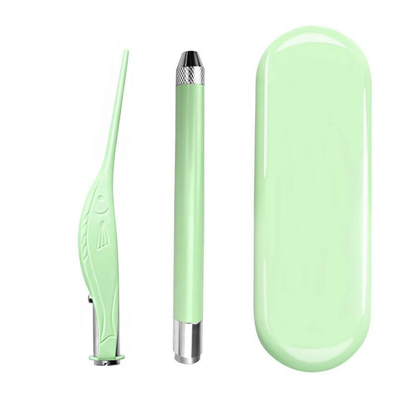 Set Cucchiaio Auricolare Luminoso Ricaricabile per Bambini: Curecchie e Clip Nasale con Luce