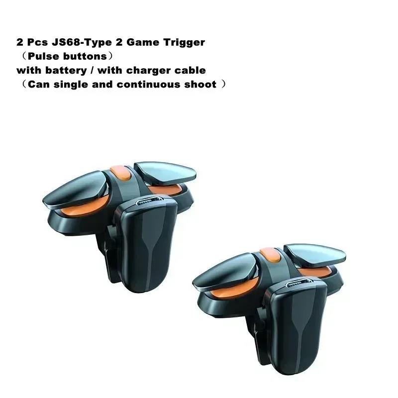 JS68 4 Finger Mobile Phone Game Controller Joystick L1R1 Fire Shooting Key Button Trigger for IPhone Android Esports Accessories 5