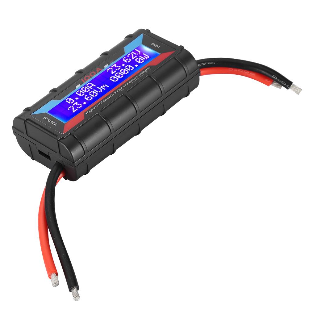 60V 100A Digital High Precision Watt Meter Power Analyzer RC Volt Amp Meter