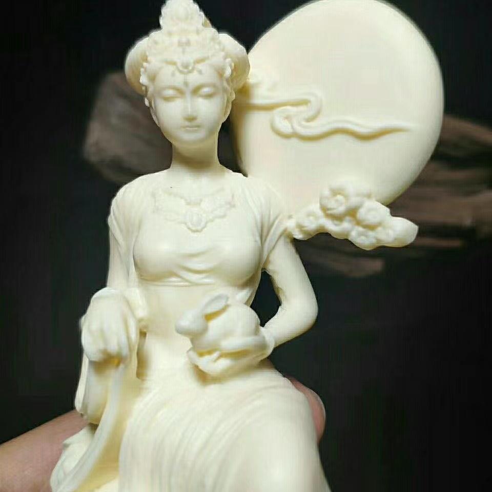 Resin Chang'e Fairy  Decorative Sculpture Statue Chinese Mythological Characters Home Room Office Decoration Accessories