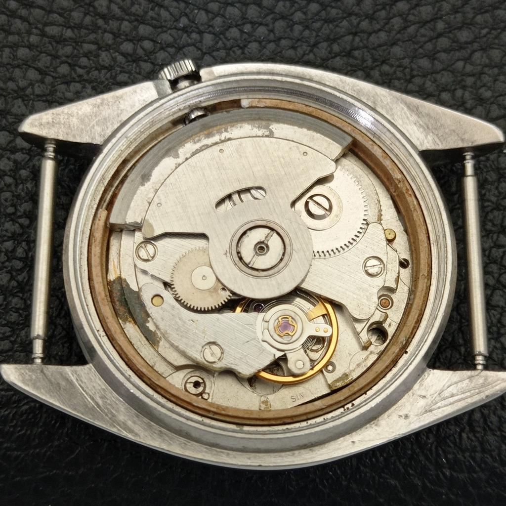 SEIKO AUTOMATIC VINTAGE JAPAN MENS GREEN COLOR DIAL WATCH a701576-5 R206b-a701576