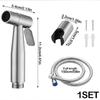 Stainless Steel Bidet Sprayer Set - Toilet Companion & Booster Shower Head