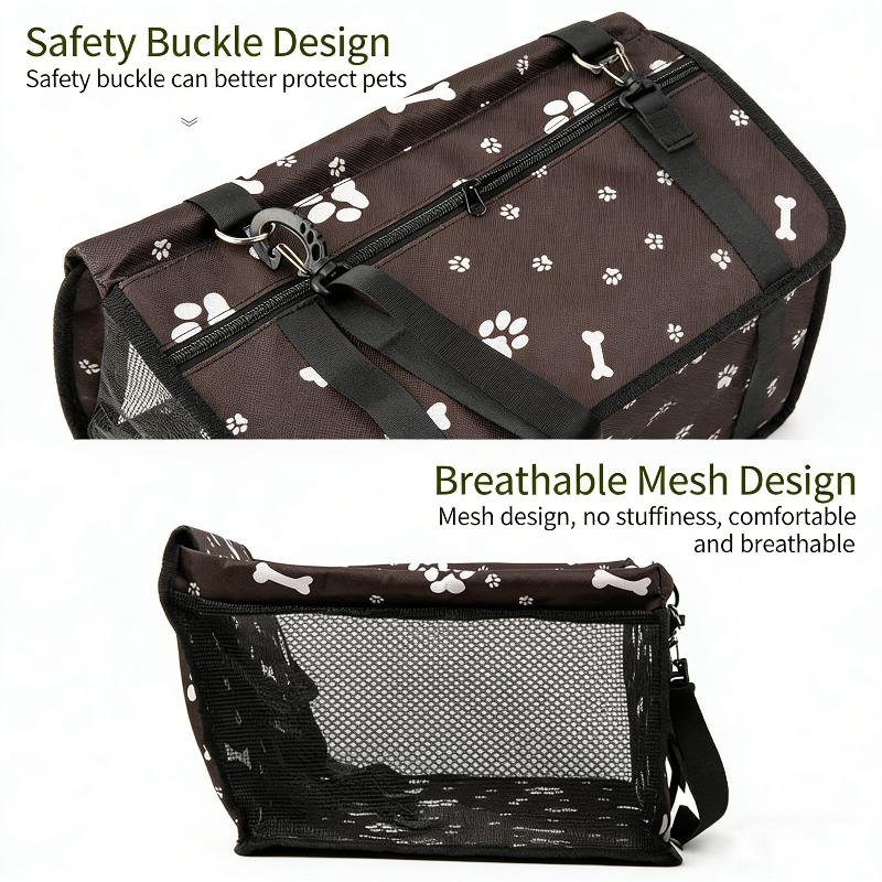 Dog Car Seat Cover Foldable Hammock Pet Harness Cat Bag Basket Stable And Foldable Travel Pet Dog And Cat Safety Car Seat