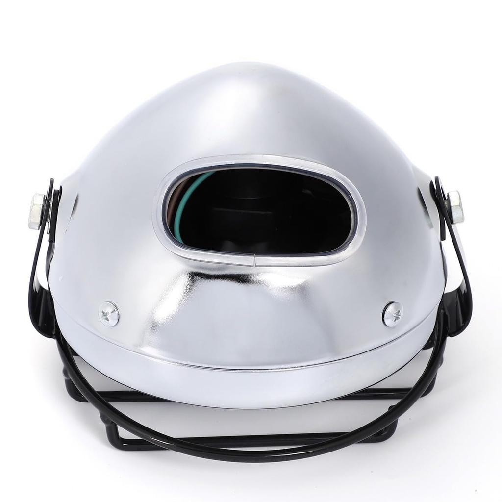 Kanoan Bates Light Vintage 12V Headlight with Guard Universal Fit for Serow Serow Body with Clear 5.5-inch Lens, Aftermarket, TW225, TW250, 225, 250,