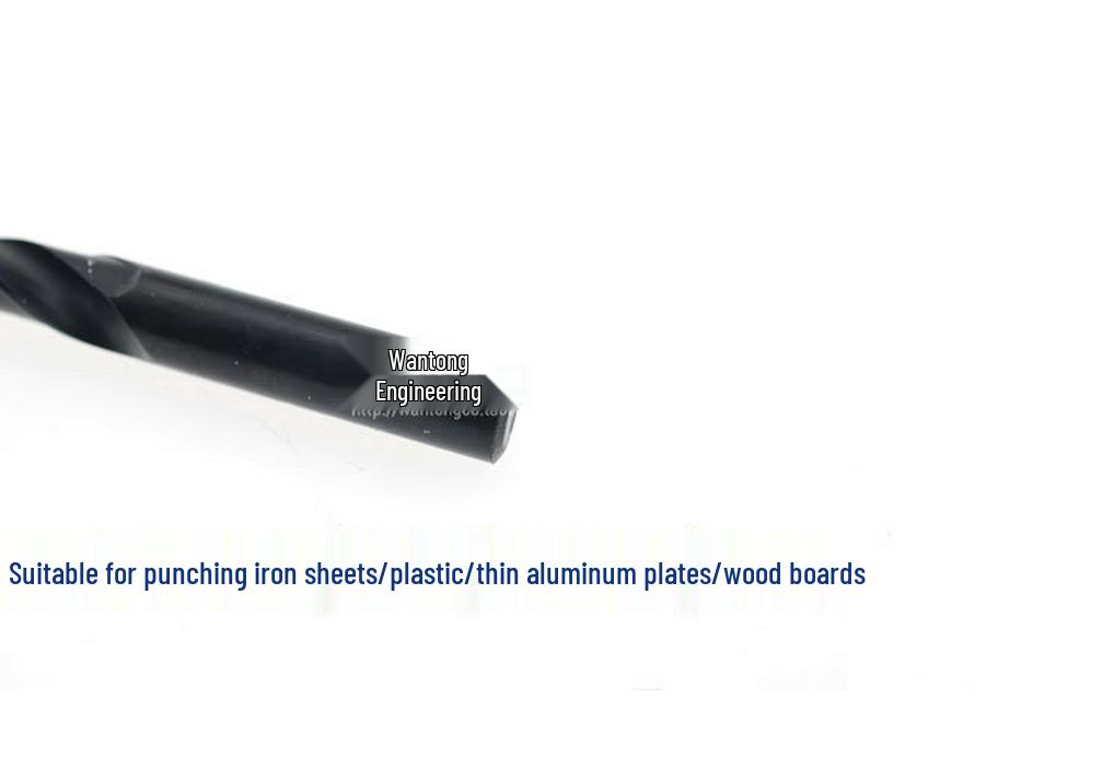 High-Speed Steel Straight Fluted Twist Drill Bit for 1-16 Hole Drilling, Straight Shank