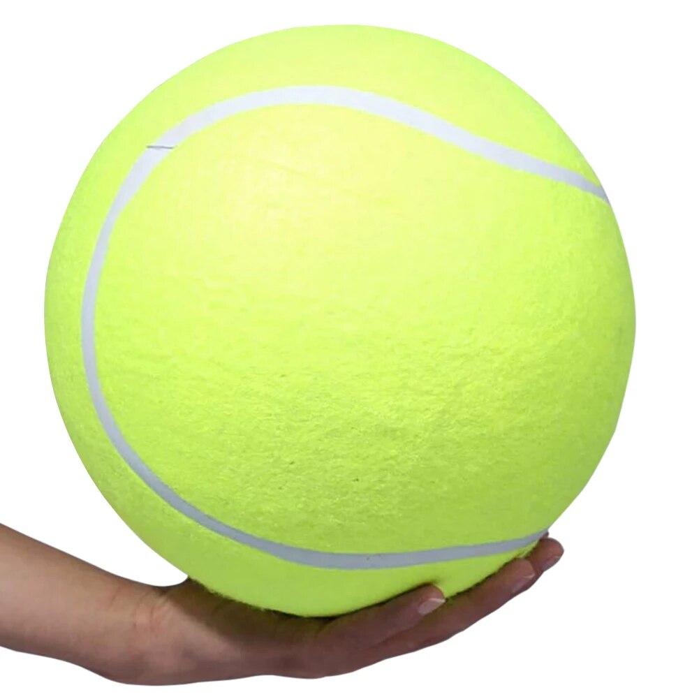 Pet Dog Toy Big Ball Inflatable Rubber Tennis Ball Dog Play Supplies (No Air Pump)