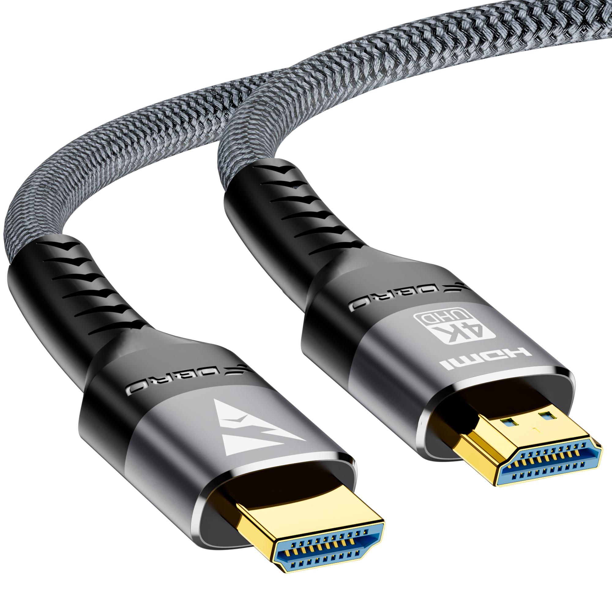 

8K HDMI Cable 2.1 48Gbps High Speed HDMI Braided Cord-4K@120Hz 8K@60Hz, DTS:X, HDCP 2.2 & 2.3, HDR 10 for Compatible Laptop/PS5 1m