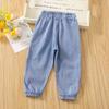 Children's Summer Pants Thin Girls' Mosquito Repellent Pants Baby Girls' Loose Jeans Cropped Pants