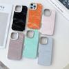 Luxuriöse Einfache Schneebedeckte Berg Samt Handyhüllen Für Apple iPhone 16 15 14 Plus 13 12 Pro Max 11 Weiche Stoßfeste Schutzhülle
