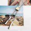 Bolo Tie for Male Western Cowboy Necktie with Small Cube Pendant Decorative