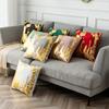 New Nordic Square Hot Stamping Pillow, Fashionable and Simple Hot Stamping Silver Home Living Room Bedroom Sofa Cushion Pillow