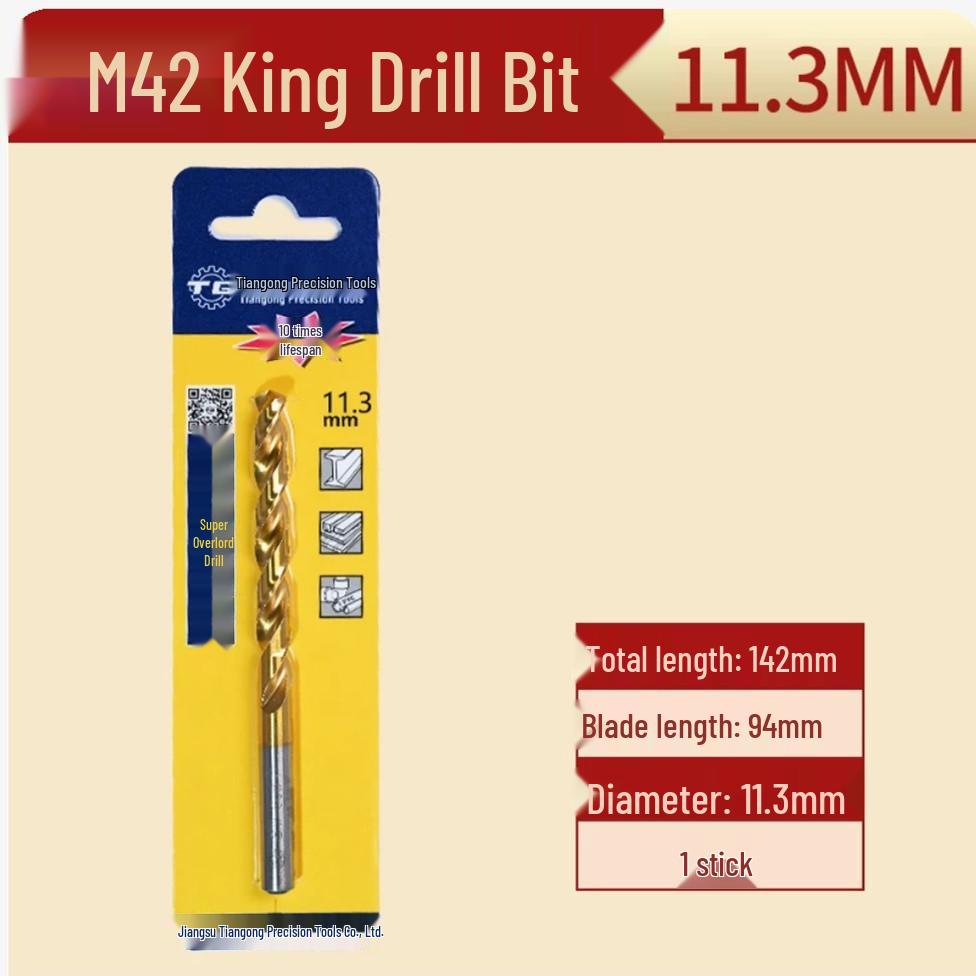 Tiangong M42 Overlord 8% Cobalt High-Speed Steel Twist Drill Bit for Stainless Steel