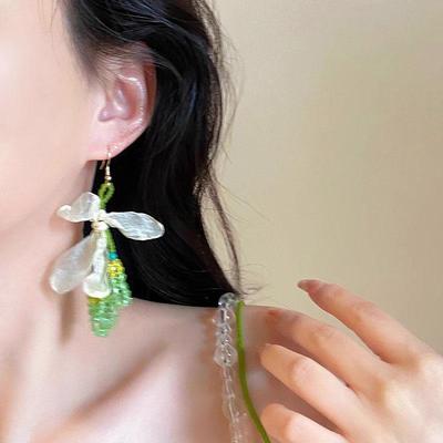 2024 Spring & Summer Fairy Forest Beaded Flower Earrings – Versatile & Sweet for Girls