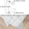 24-Pack Clear ABS Plastic Tablecloth Clips | Fits 1.3"-2.1" Table Edges | Windproof & Secure for Picnic, Camping, Party, Wedding & Restaurant