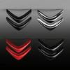 10,2*8,6cm Metallemblem für Citroën C4 C3 C5 C1 DS3 DS5 DS4 Picasso Vorne Hinten Logo Plakette OEM Stil Ersatz Glänzend Schwarz