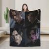 Leon Kennedy Blanket Adults  Flannel Throw Blanket For Sofa Home Comfortable Design Quality Bedspread Gift