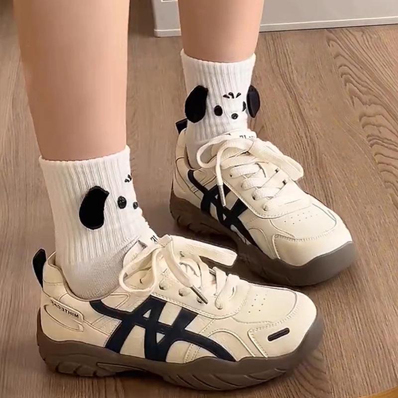 Spot version~ thick-soled German training shoes women's autumn soft-soled women's shoes genuine leather Forrest Gump dad shoes versatile casual sport