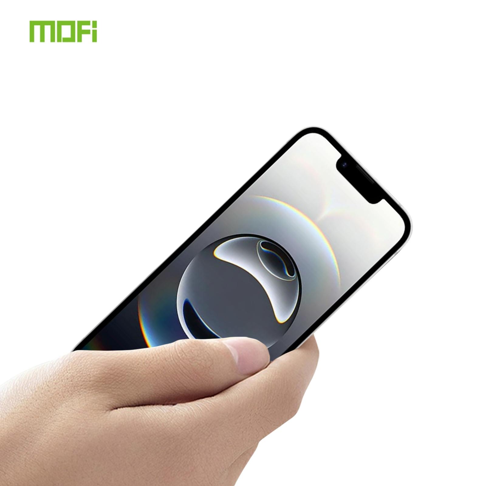 

For iPhone 16e Screen Protector MOFI 9H 3D Curved Tempered Glass Film Black