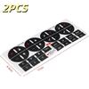 2 Sheets Central Control Dashboard Button Stickers Car Button Ac Label For Repairing Air Conditioning Control Buttons