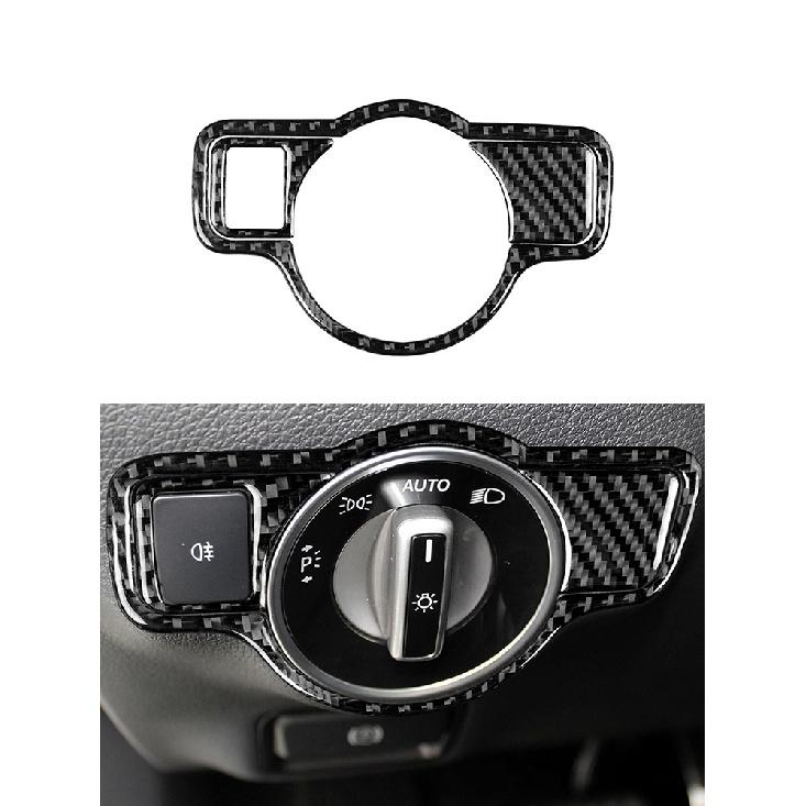 Car Accessories Interior Carbon Fiber Stickers For Mercedes-Benz C Class W204 2007-2013 Entral Console A/C Switch Panel