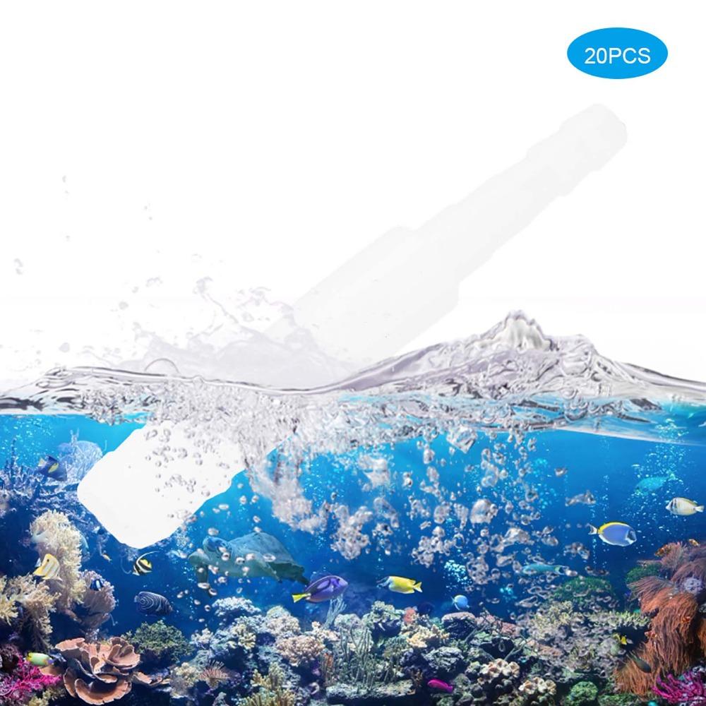 Conjunto de 20 peças Conector de Tubo de PVC Prático 4mm para 8mm Conversor de Mangueira de Aquário Montagem de Aquário