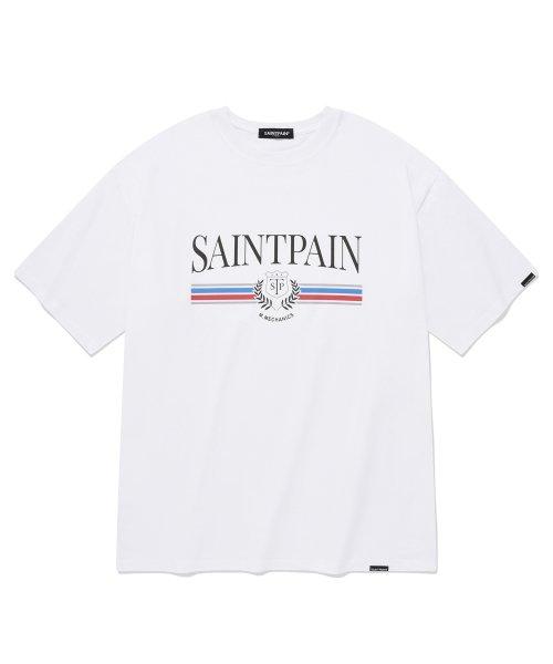 Футболка Saint Pain Sp с классическим логотипом - Белая White/L
