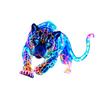 Multipurpose Decorative Vibrant Leopard Pattern Sticker Decal for Vehicle Surfaces On Motorcycle Car and Window