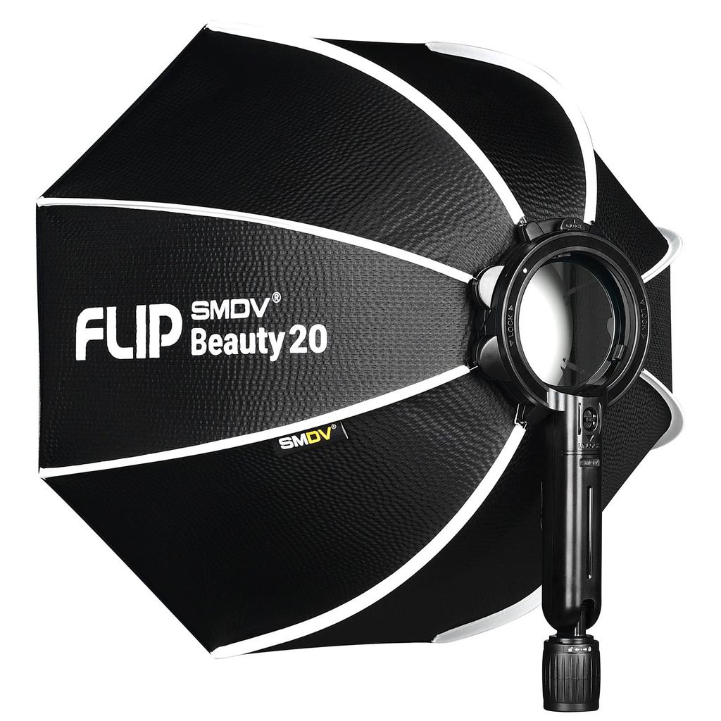 SMDV Softbox FLIP Beauty 20 Body Only 50cm Beauty Dish Foldable Fabric Octagon Diffuser Stand Mountable Case Included FLIPBeauty20 One-Touch