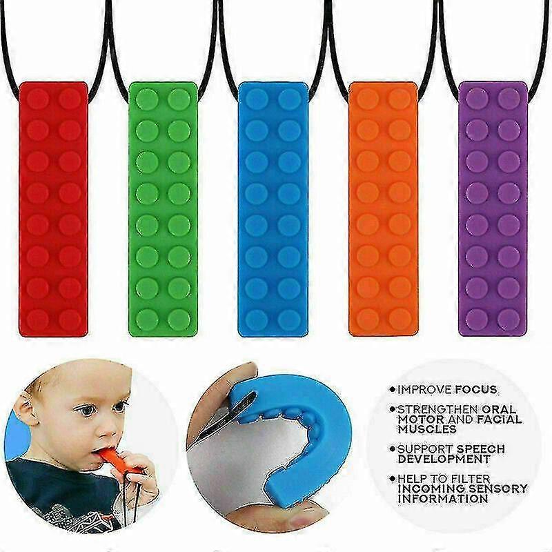 Collana da Masticare per Autismo - Bambini Neonato Chewie Sensoriale da Masticare