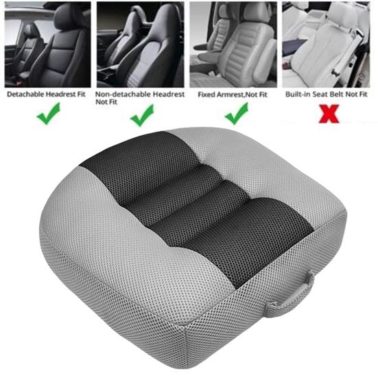 Ergonomic Booster Seat Cushion Breathable Heightening Height Booster Mat Mesh Portable Car Seat Pad Angle Lift Seat Non-Slip Portable Posture