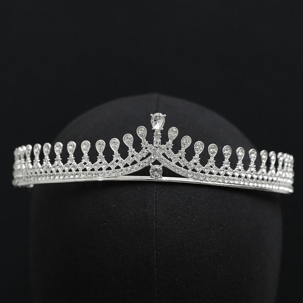 Hair Jewelry Crystal Bridal Crown Zircon Princess Tiara Diadem Wedding Hair Jewelry Girls
