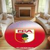 FC Augsburg Print Round Rug, Washable Floor Carpet, For Entryway Dorm Laundry Room Office Study, Home Decor Birthday Christmas Gift