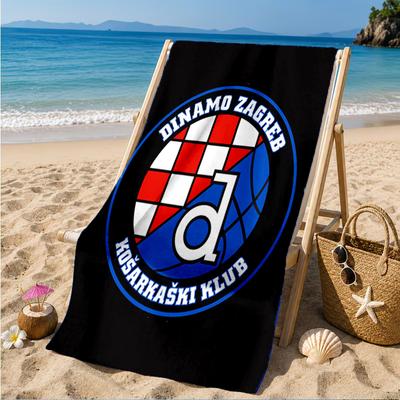 Dinamo Zagreb Basketball Club Beach Towel, Quick-drying, Easy To Care For, Suitable for Both Fitness and Beach Vacations,Sports Essential
