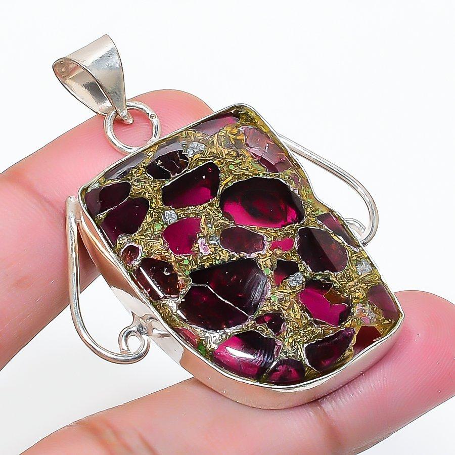 Natural Tourmaline Gemstone Handmade 925 Sterling Silver Pendant 1.97  AP-14978