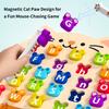 Wooden Cat Magnetic ABC Alphabet Puzzle Board Kids Educational Matching Fine MotorSkill Training Sorting Montessori Activity Toy